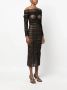 Ana Radu strapless ruched midi dress Zwart - Thumbnail 3