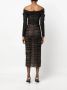Ana Radu strapless ruched midi dress Zwart - Thumbnail 4