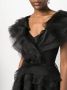 Ana Radu tie-up ruffled maxi dress Zwart - Thumbnail 5