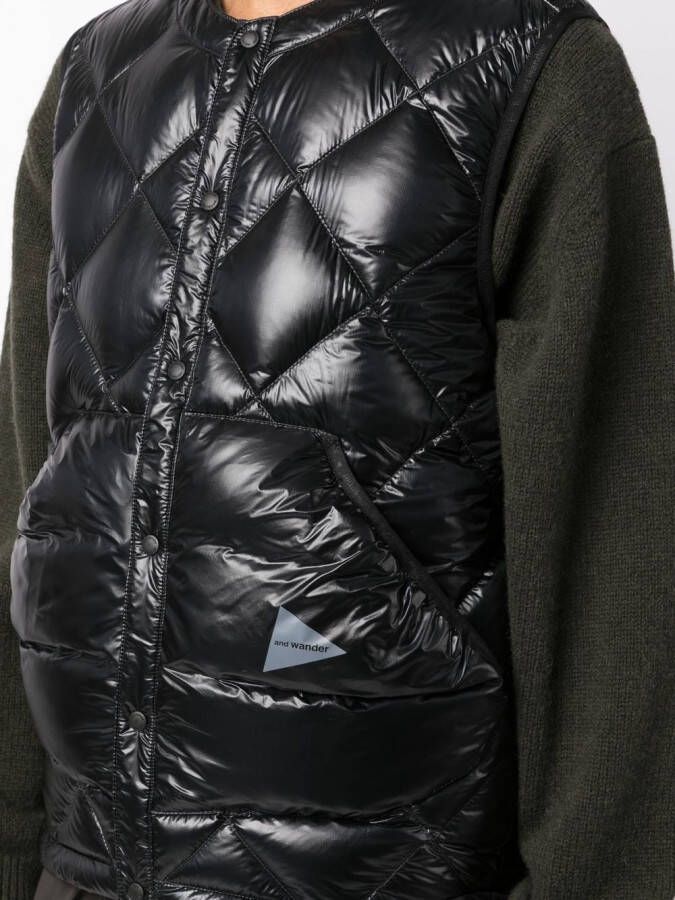 and Wander Gewatteerde bodywarmer Zwart