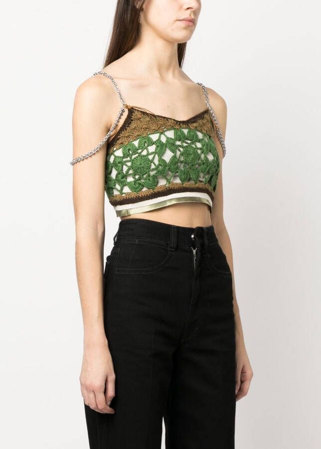 Andersson Bell Cropped top Groen