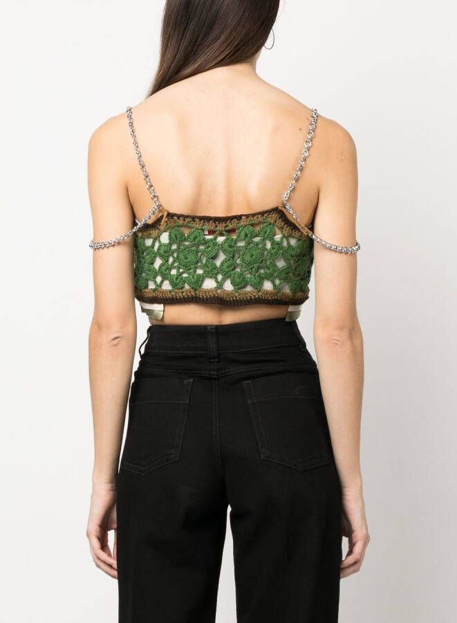 Andersson Bell Cropped top Groen
