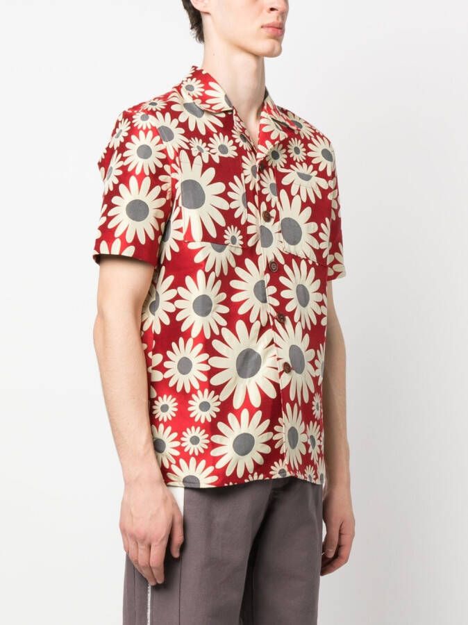 Andersson Bell Overhemd met bloemenprint Rood
