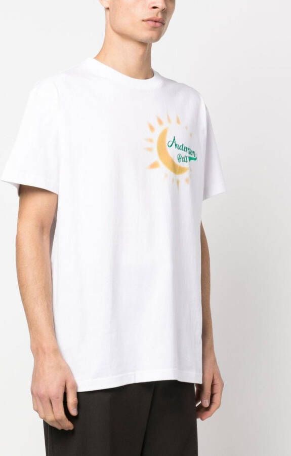 Andersson Bell T-shirt met geborduurd logo Wit