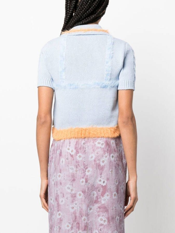 Andersson Bell Poloshirt met contrasterende rand Blauw