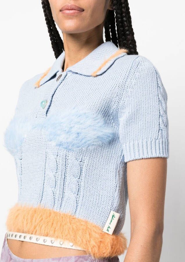 Andersson Bell Poloshirt met contrasterende rand Blauw
