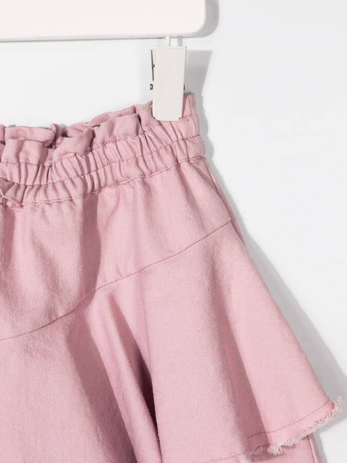 Andorine Gedrapeerde rok Roze