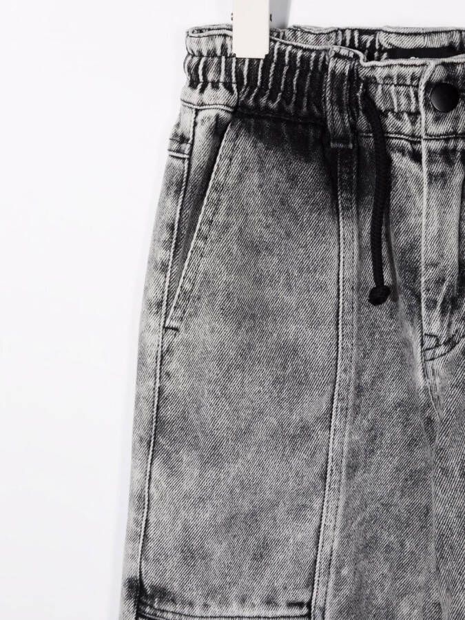 Andorine Jeans met stonewashed-effect Grijs