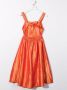 Andorine Maxi jurk met open rug Oranje - Thumbnail 2