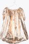 Andorine Metallic jurk Goud - Thumbnail 2