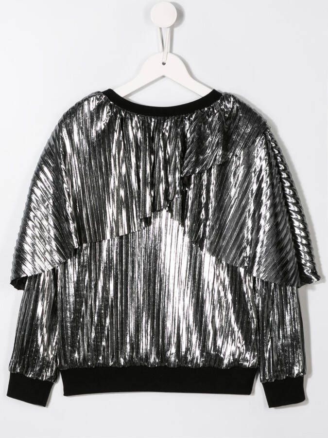 Andorine Metallic sweater Zilver
