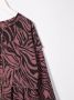 Andorine Midi-jurk met tijgerprint Roze - Thumbnail 3