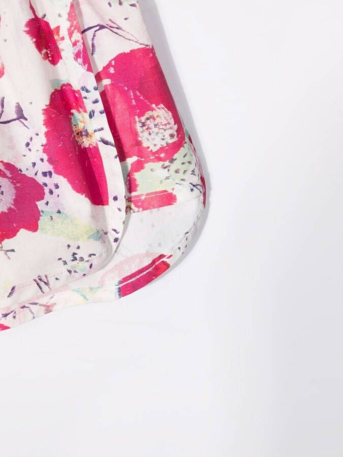 Andorine Shorts met bloemenprint Roze