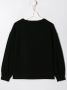 Andorine Sweater met bloe print Zwart - Thumbnail 2