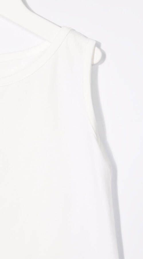Andorine T-shirt met bloemenkant Wit