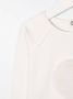 Andorine T-shirt met bontdetail Wit - Thumbnail 3