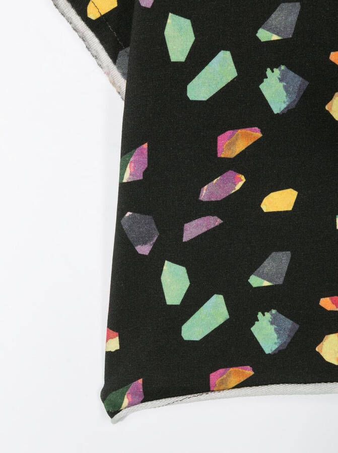 Andorine T-shirt met geometrische print Zwart