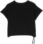 Andorine T-shirt met patch Zwart - Thumbnail 2