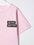 Andorine T-shirt met ronde hals Roze - Thumbnail 3