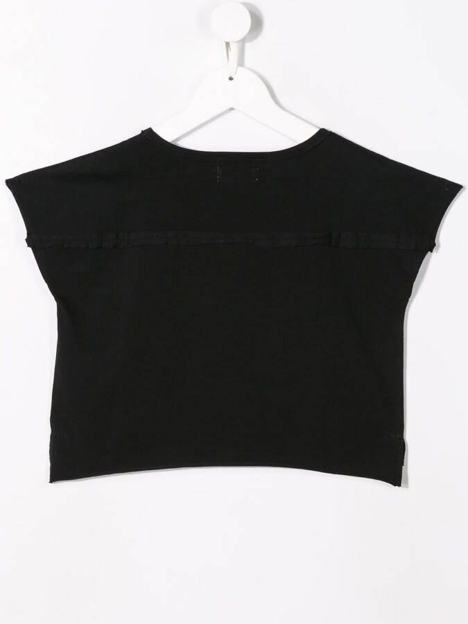 Andorine T-shirt met Summerholic print Zwart