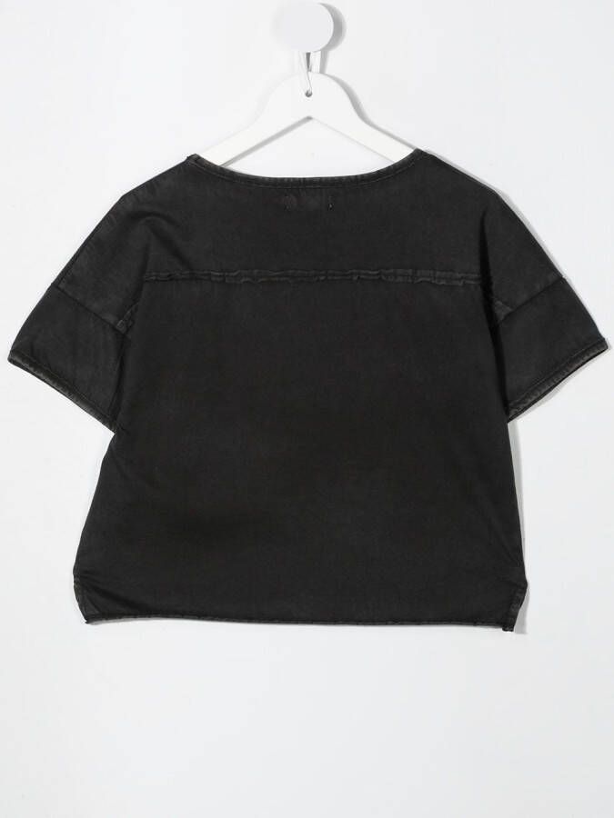Andorine T-shirt met tekst Zwart