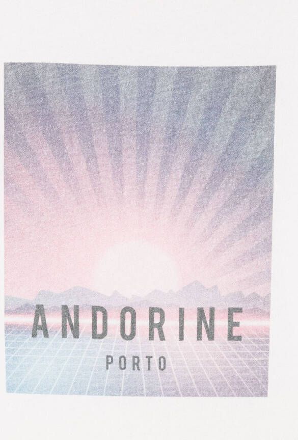 Andorine Tanktop met logoprint Wit