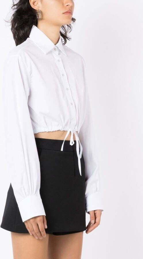 Andrea Bogosian Cropped blouse Wit