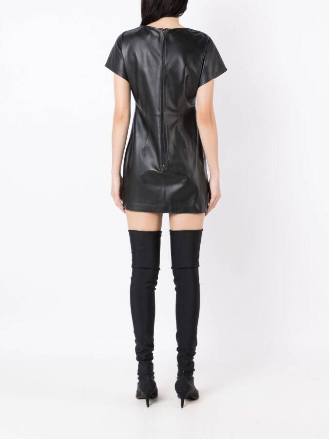 Andrea Bogosian Mini-jurk met doorzichtige vlakken Zwart