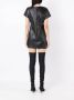 Andrea Bogosian Mini-jurk met doorzichtige vlakken Zwart - Thumbnail 4