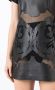 Andrea Bogosian Mini-jurk met doorzichtige vlakken Zwart - Thumbnail 5