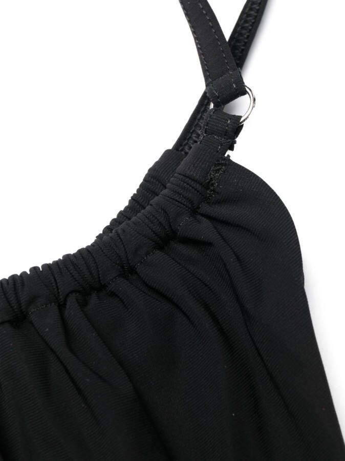 ANDREĀDAMO Asymmetrische bikini Zwart