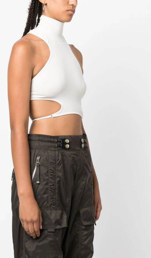 ANDREĀDAMO Cropped top Wit