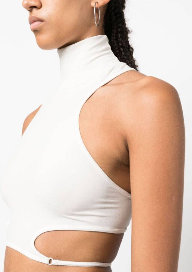 ANDREĀDAMO Cropped top Wit