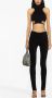 ANDREĀDAMO cut-out jersey crop top Zwart - Thumbnail 2