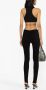 ANDREĀDAMO cut-out jersey crop top Zwart - Thumbnail 3