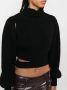 ANDREĀDAMO Cropped coltrui Zwart - Thumbnail 5