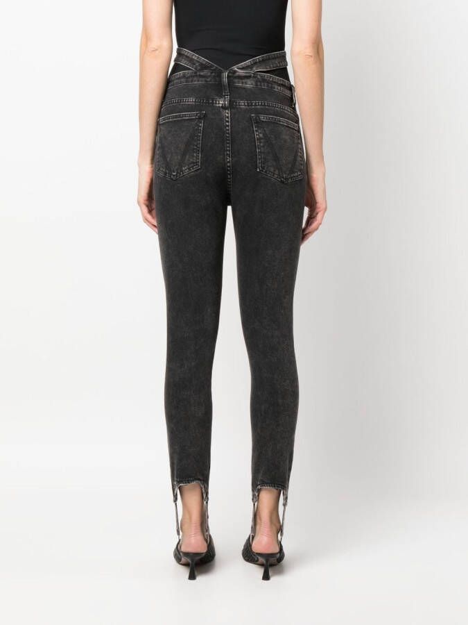 ANDREĀDAMO Skinny jeans Zwart