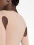 ANDREĀDAMO Uitgesneden midi-jurk Beige - Thumbnail 3