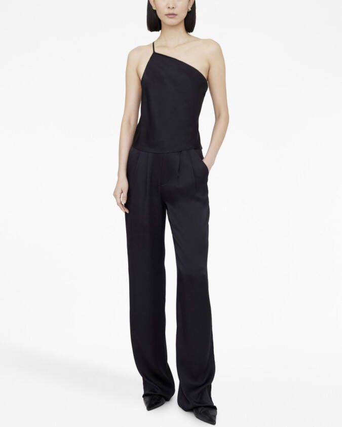 ANINE BING Asymmetrische top Zwart