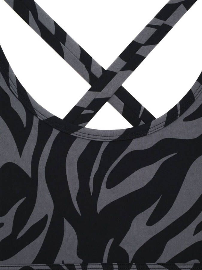 ANINE BING Bh met zebraprint Zwart