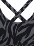 ANINE BING Bh met zebraprint Zwart - Thumbnail 4