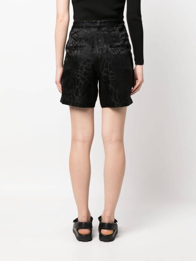 ANINE BING Zijden shorts Zwart
