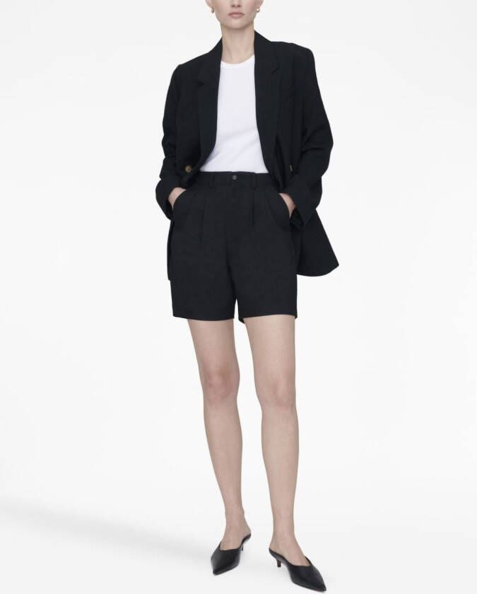 ANINE BING Getailleerde shorts Zwart