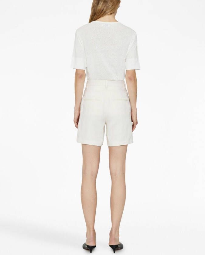 ANINE BING Linnen shorts Wit