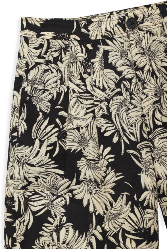 ANINE BING Shorts met bloemenprint Zwart