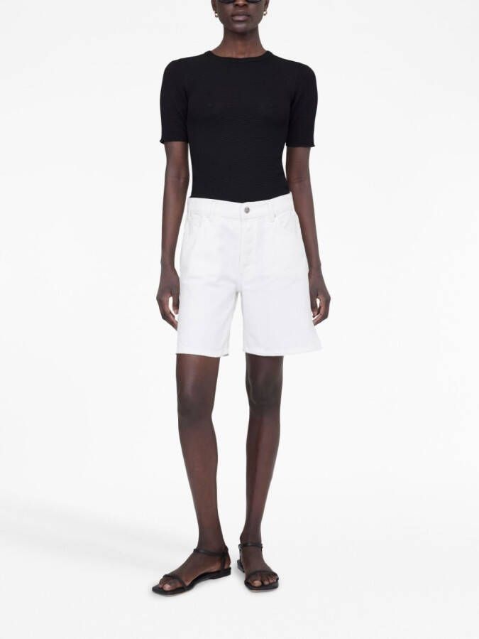 ANINE BING Shorts met zijsplit Beige