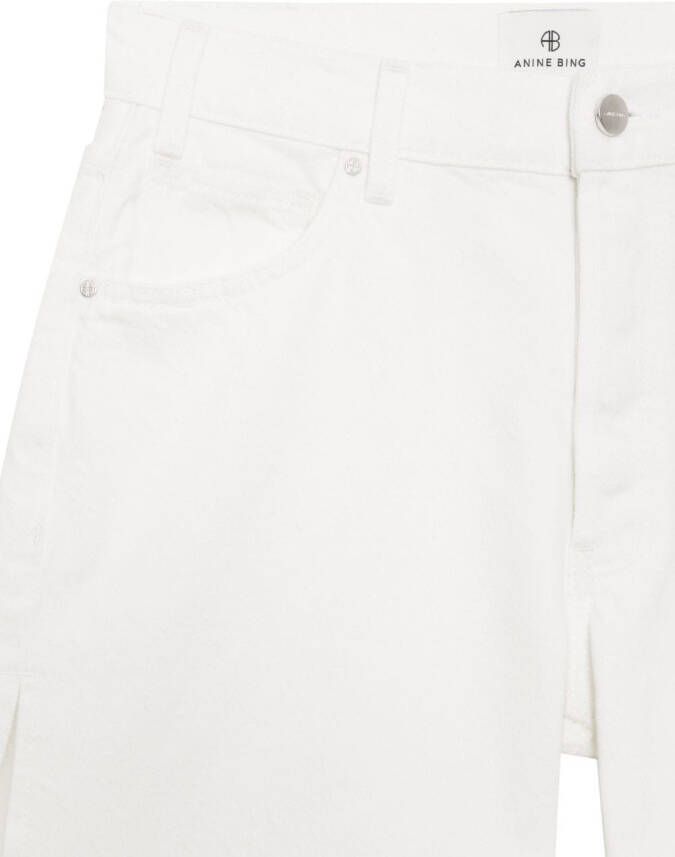 ANINE BING Shorts met zijsplit Beige