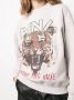 Anine Bing Vintage Tiger Crewneck Sweater in Greige White Dames - Thumbnail 6
