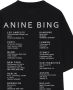 Anine Bing Vintage Black Wash Smiley T-Shirt Black Dames - Thumbnail 4