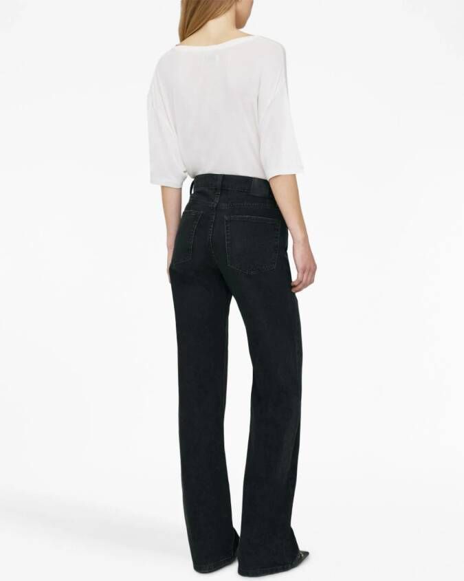 ANINE BING T-shirt met V-hals Wit